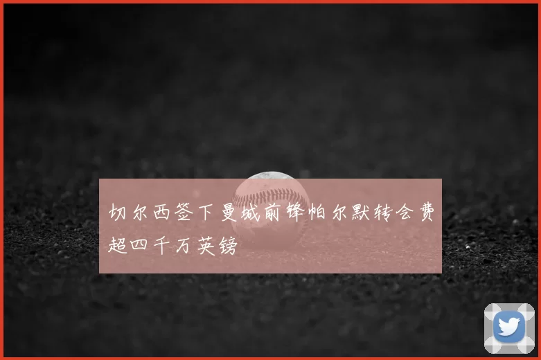 切尔西签下曼城前锋帕尔默转会费超四千万英镑