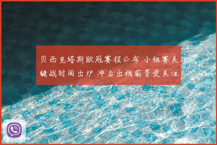 贝西克塔斯欧冠赛程公布 小组赛关键战时间出炉 冲击出线前景受关注